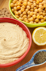 Hummus bowl snack