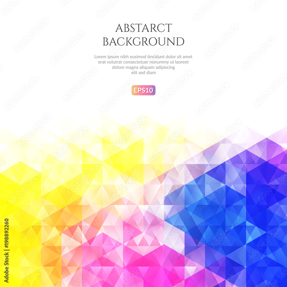 Poster abstract background of triangles. geometric texture. space for text.