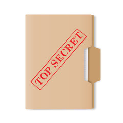 secret document. folder for papers. vector illustration
