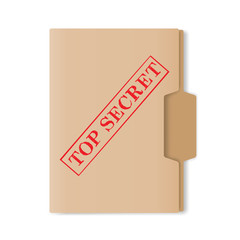 secret document. folder for papers. vector illustration