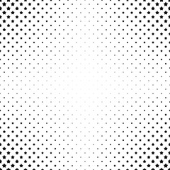 Black and white pentagram star pattern background - vector illustration