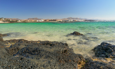 Traumbuchten an der Playa Marfolin bei El Cotillo auf Fuerteventura / Kanarische Inseln