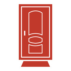Door icon on white background.