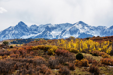 Amazing landscapes of San Juan national forest in Colorado, USA