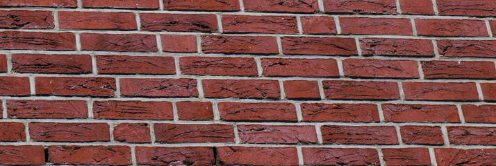 Fototapeta premium Roter Klinkerstein - gemauerte Hauswand