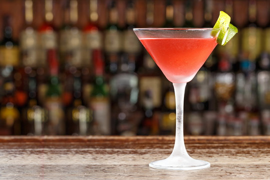 Classic cosmopolitan cocktail