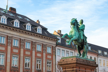 Fototapeta na wymiar Equestrian statue of Absalon, Copenhagen