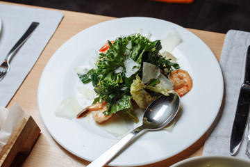 Salad with man kind of vegetables