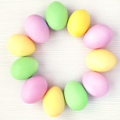 Easter Eggs pastel color