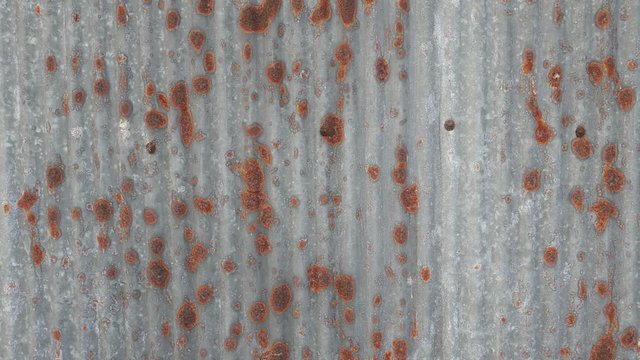 textured of old rusty zinc galvanized iron sheet.