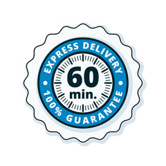 60 minutes Express Delivery illustration