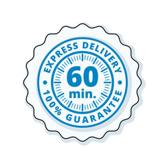 60 minutes Express Delivery illustration