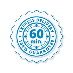 60 minutes Express Delivery illustration