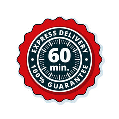 60 minutes Express Delivery illustration