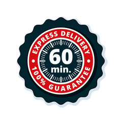 60 minutes Express Delivery illustration