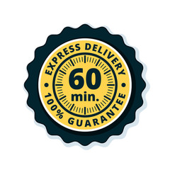 60 minutes Express Delivery illustration