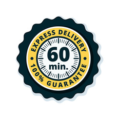 60 minutes Express Delivery illustration