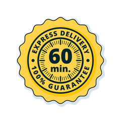 60 minutes Express Delivery illustration