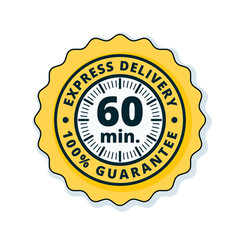 60 minutes Express Delivery illustration