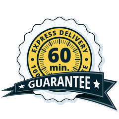 60 minutes Express Delivery illustration