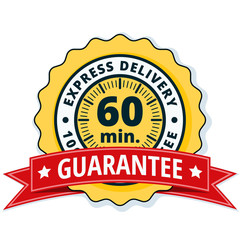 60 minutes Express Delivery illustration
