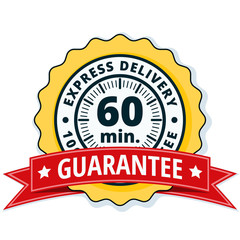60 minutes Express Delivery illustration