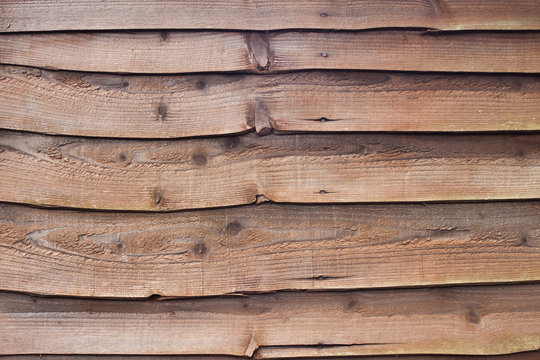 Brown Wooden Fence Panels 