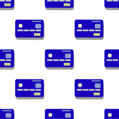 Credit card pattern. Simple illustration of credit card vector pattern for web EPS