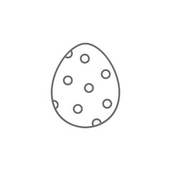 Easter egg icon. Simple element illustration. Easter egg symbol design template. Can be used for web and mobile