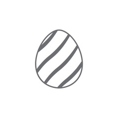 Easter egg icon. Simple element illustration. Easter egg symbol design template. Can be used for web and mobile