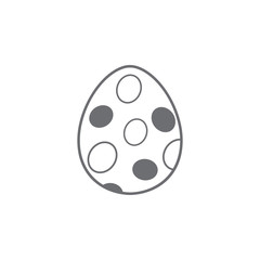 Easter egg icon. Simple element illustration. Easter egg symbol design template. Can be used for web and mobile