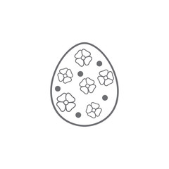 Easter egg icon. Simple element illustration. Easter egg symbol design template. Can be used for web and mobile