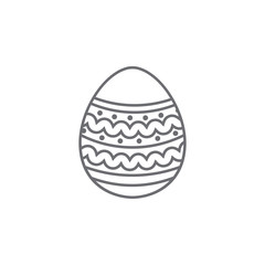 Easter egg icon. Simple element illustration. Easter egg symbol design template. Can be used for web and mobile