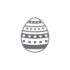 Easter egg icon. Simple element illustration. Easter egg symbol design template. Can be used for web and mobile