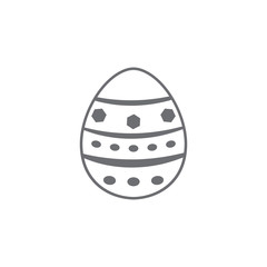Easter egg icon. Simple element illustration. Easter egg symbol design template. Can be used for web and mobile