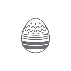 Easter egg icon. Simple element illustration. Easter egg symbol design template. Can be used for web and mobile