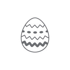 Easter egg icon. Simple element illustration. Easter egg symbol design template. Can be used for web and mobile