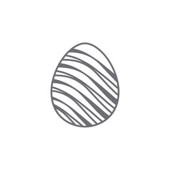 Easter egg icon. Simple element illustration. Easter egg symbol design template. Can be used for web and mobile
