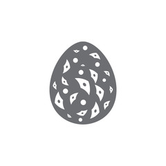 Easter egg icon. Simple element illustration. Easter egg symbol design template. Can be used for web and mobile