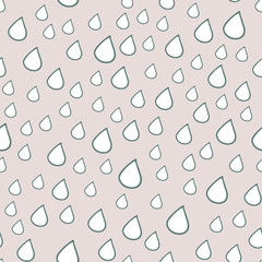 Vector seamless pattern with drops