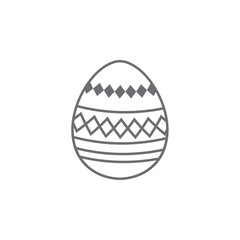 Easter egg icon. Simple element illustration. Easter egg symbol design template. Can be used for web and mobile