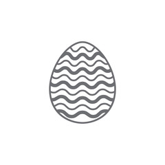 Easter egg icon. Simple element illustration. Easter egg symbol design template. Can be used for web and mobile