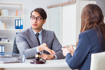 Lawyer being offered bribe for his services