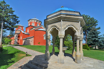 Fototapeta na wymiar Zica Monastery In Kraljevo, Serbia 