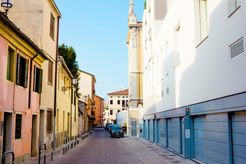 Fototapeta na wymiar Colorful narrow street in Italy.