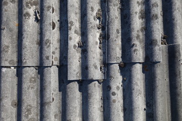 Corrugated old roof texture