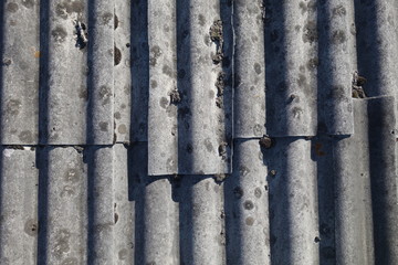 Fototapeta premium Corrugated old roof texture