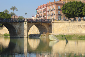 Fototapeta premium Puente de los Peligros y sardina, Murcia, España