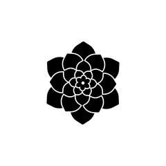 Flower icon. Simple element illustration. Flower symbol design template. Can be used for web and mobile