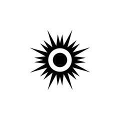 Vector sun Icon. Simple element illustration. Sun symbol design template. Can be used for web and mobile